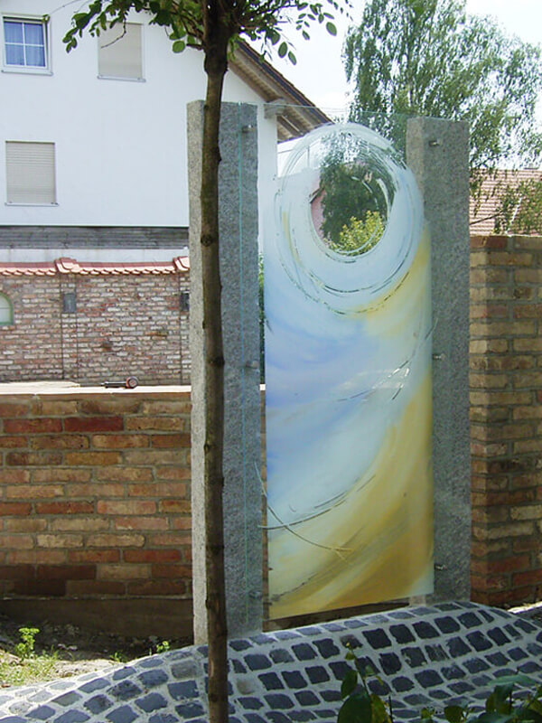 Glasmalerei Sattler, Glasdusche für den Garten